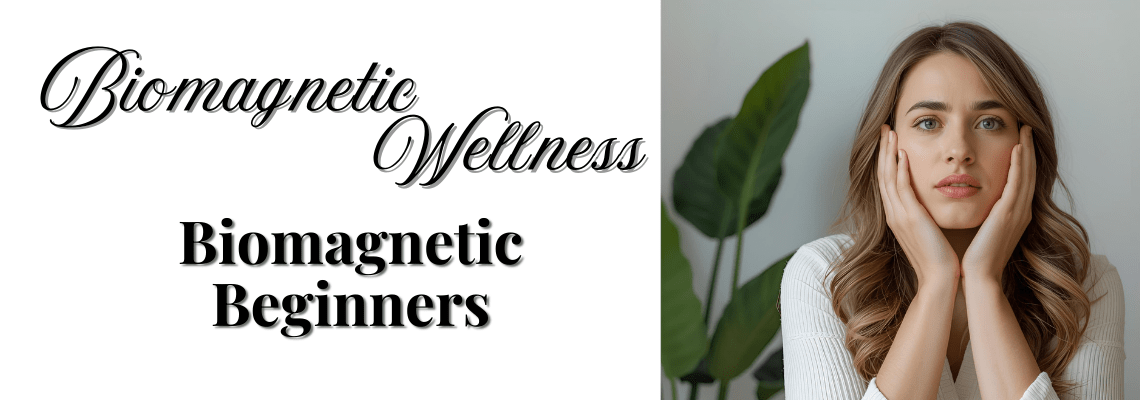 biomagnetic beginners text next to an image of a confused woman